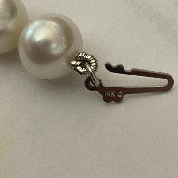 Pearl Necklace 18" 14K Gold Clasp White Cultured Freshwater 7–8mm Classic Beauty - Picture 7 of 9